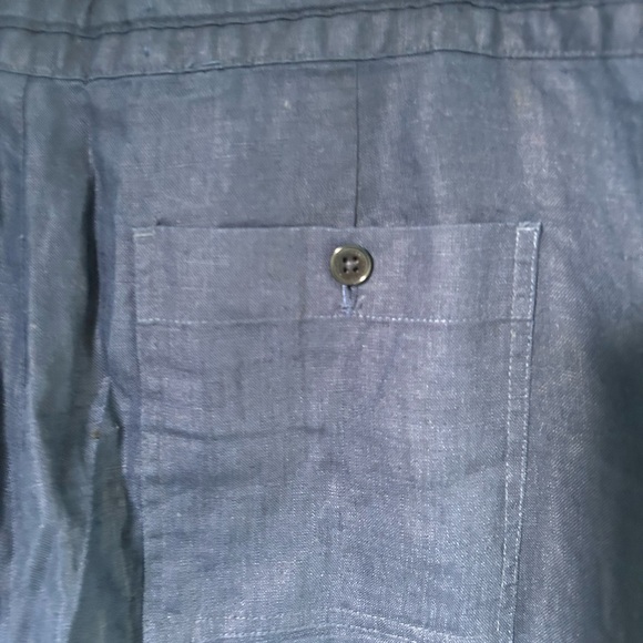 Ralph Lauren women’s navy 100% linen pants - Picture 10 of 15